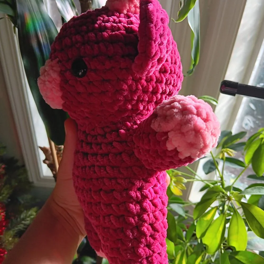 Crochet Raspberry Cow - Picture 2 of 4